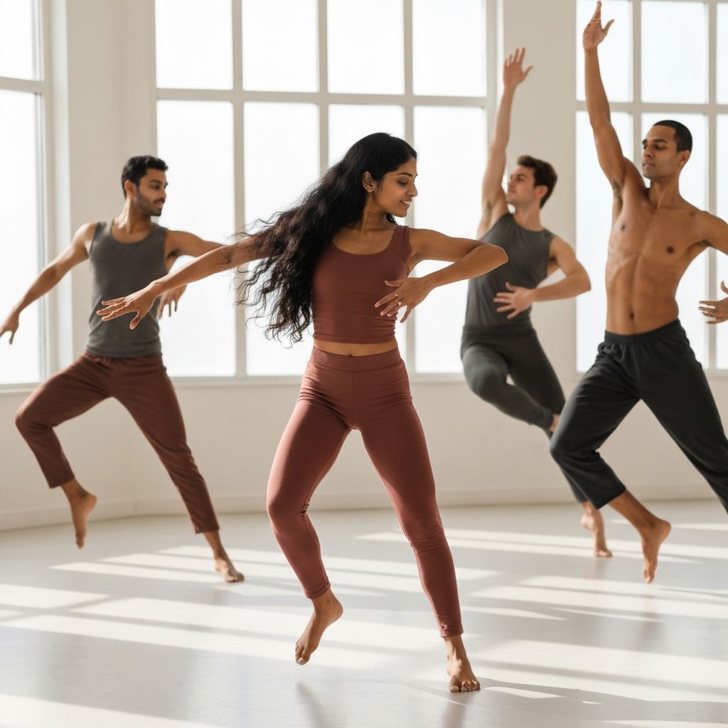 Menschen in fließender Bewegung